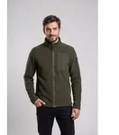 Strickfleecejacke "GW 43 MN KNTFLC JCKT", Herren, Gr. S, gr&uuml;n (dunkeloliv),