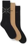 BOSS Socken "3PRSGiftset ArgyleCC" Geschenk-Set, Baumwoll-Mix
