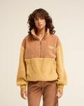 Billabong Strickfleece-Pullover "TIME OFF" aus Polyester, mit Rei&szlig;verschlusskragen