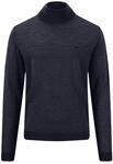 Rollkragenpullover FYNCH-HATTON, Herren, Gr. S, schwarz (navy), Strick, Obermaterial: