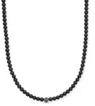Kette ohne Anh&auml;nger TOM TAILOR, schwarz (edelstahlfarben, schwarz), Halsketten,
