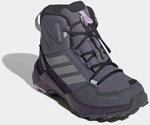 Winterstiefel ADIDAS TERREX "AX4R MID CLIMAWARM+ KIDS", Kinder, Gr. 37, silber