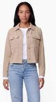 Kurzjacke STREET ONE STUDIO, Damen, Gr. 44, beige (grain sand), Stoff, Obermaterial:
