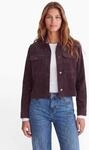 Kurzjacke STREET ONE STUDIO, Damen, Gr. 34, braun (very berry), Stoff, Obermaterial: