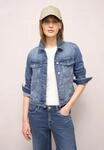 Jeansjacke STREET ONE STUDIO, Damen, Gr. 40, blau (medium blau wash), Jeans, 98%