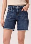 STREET ONE STUDIO Comfort-fit-Jeans mit ausgefranstem Hosensaum