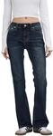 Bootcut-Jeans TRUE RELIGION "BECCA MR BOOTCUT", Damen, Gr. 29, N-Gr, blau (indigo
