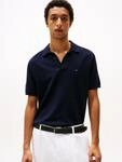 Poloshirt TOMMY HILFIGER "ESSENTIAL COTTON KNITTED", Herren, Gr. L, blau (desert