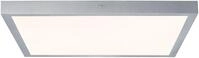 PAULMANN LED Panel "Lunar", grau (chromfarben), 1, H: 3,8cm, 1 Stk., Leuchten