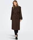 ONLY Langmantel "ONLDEAR-TRILLION LONG BELT COAT PNT NOOS" Kunstfaser