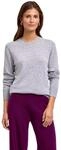 Strickpullover FALKE "Pure Cashmere", Damen, Gr. M, grau (leuchtendes heather