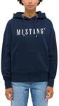 Sweatshirt MUSTANG "Damen Style Margo", Damen, Gr. M, blau (dunkelblau), 100%