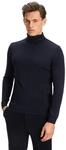 Strickpullover FALKE "Pure Merino Wool", Herren, Gr. XXL, blau (night sky (6437)),