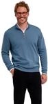 Strickpullover FALKE "Pure Merino Wool", Herren, Gr. M, cypress (7673), Pullover