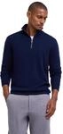 Strickpullover FALKE "Pure Cashmere", Herren, Gr. M, blau (night sky (6437)),