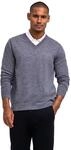 Strickpullover FALKE "Pure Lambswool", Herren, Gr. XL, dunkelgrau, heather (3278),