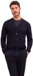 Cardigan FALKE "Pure Cashmere", Herren, Gr. XL, schwarz (schwarz (3000)),