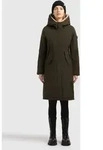 Wintermantel KHUJO "CIELA", Damen, Gr. S, braun (park gr&uuml;n), Web, 100% Polyester,