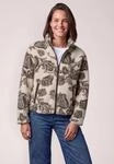 Cecil Fellimitatjacke ohne Kapuze mit Paisley Muster