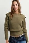 V-Ausschnitt-Pullover PEPE JEANS "Jumper ANALIA", Damen, Gr. L, gr&uuml;n (range gr&uuml;n),