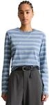 Langarmshirt MARC O'POLO DENIM "aus Organic Cotton", Damen, Gr. XXS, blau (medium