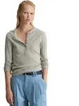 Langarmshirt MARC O'POLO DENIM "aus reiner Bio-Baumwolle", Damen, Gr. S, grau (stone