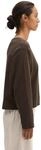 Langarmshirt MARC O'POLO "aus gebrushtem Single Jersey", Damen, Gr. L, braun (burnt