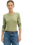 Langarmshirt MARC O'POLO "aus Organic Cotton", Damen, Gr. XXS, smooth sage,