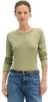 Langarmshirt MARC O'POLO "aus Organic Cotton", Damen, Gr. XXS, smooth sage,