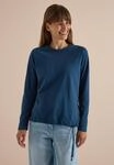 Langarmshirt CECIL, Damen, Gr. 3XL, blau (moonlight blau), Web, 100% Baumwolle,