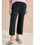 Jerseyhose CECIL "Style Neele", Damen, Gr. XXL (46), N-Gr, schwarz (palm breeze gr&uuml;n