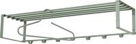 Spinder Design Garderobenleiste "REX" Wandgarderobe aus Stahl mit Hutablage und 5
