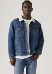 Jeansjacke LEVI'S, Herren, Gr. M, blau (on site sherpa), Jeans, Obermaterial: 100%