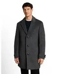 Wollmantel TOM TAILOR, Damen, Gr. M, dunkelgrau, Web, Obermaterial: 66% Polyester,