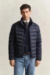 Steppjacke GANT "LIGHT DOWN JACKET", Herren, Gr. M, blau (evening blau), Web,