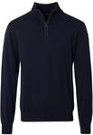 Troyer CASAMODA "CASAMODA Stricktroyer uni", Herren, Gr. S, blau (dunkelblau), 100%