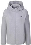 Sweatjacke LACOSTE "Lacoste SH0152 Sweatjacke Damen Bekleidung", Damen, Gr. XL, grau,