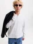 Langarmshirt JACK & JONES "JORCHAMBERI HENLEY LS TEE", Herren, Gr. L, hellwei&szlig;