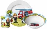 Ritzenhoff & Breker Kindergeschirr-Set "Kindergeschirr Feuerwehrmann Bernie bunt"