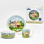 van Well Kindergeschirr-Set "Kinderset Prinzessin, 3-teilig, Geschirr-Set, Service"