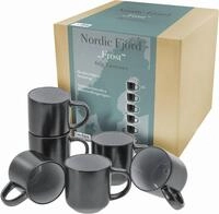 CreaTable Becher "Nordic Fjord" Kaffeebecher, Tassen Set, 6-teilig, 285 ml