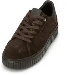 Sneaker MARC O'POLO "aus Veloursleder", Damen, Gr. 41, Synthetik, burnt coffee,
