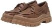 Loafer BUFFALO "Buffalo ASPHA BOAT", Damen, Gr. 38, braun, Polyurethan, Schuhe Loafer