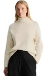 Strickpullover MARC O'POLO DENIM "aus weichem Wolle-Mix", Damen, Gr. XXS, wei&szlig;