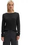 Strickpullover MARC O'POLO "aus softem Schurwolle-Mix", Damen, Gr. XS, schwarz,