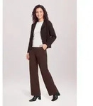 Strickjacke CARTOON "Damen mit Fransen", Damen, Gr. 40, braun (dunkelbraun),