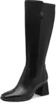 Stiefel TAMARIS, Damen, Gr. 41, Synthetik Textil, Normalschaft, beige (schwarz),