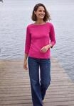 Cecil 3/4-Arm-Shirt mit U-Boot-Ausschnitt, Baumwolle