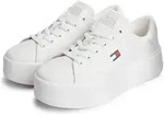 Plateausneaker TOMMY JEANS "TJW SCRIPT CUPSOLE FLATFORM", Damen, Gr. 41, Textil,