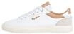 Schn&uuml;rschuh PEPE JEANS "Trainer KENTON COURT W", Damen, Gr. 42, wei&szlig; (golden ochre